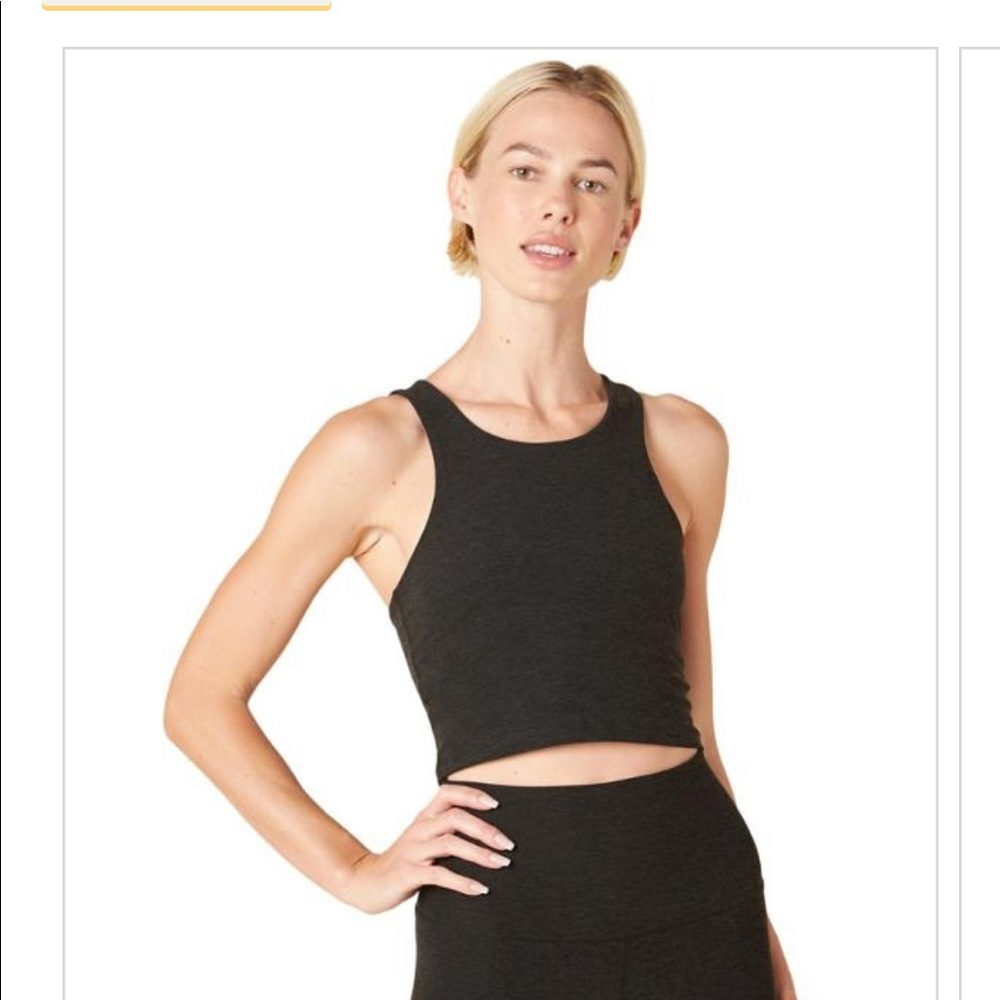 Brand new Beyond yoga bra top cropped tank. Dark grey